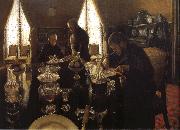 Gustave Caillebotte Supper oil painting